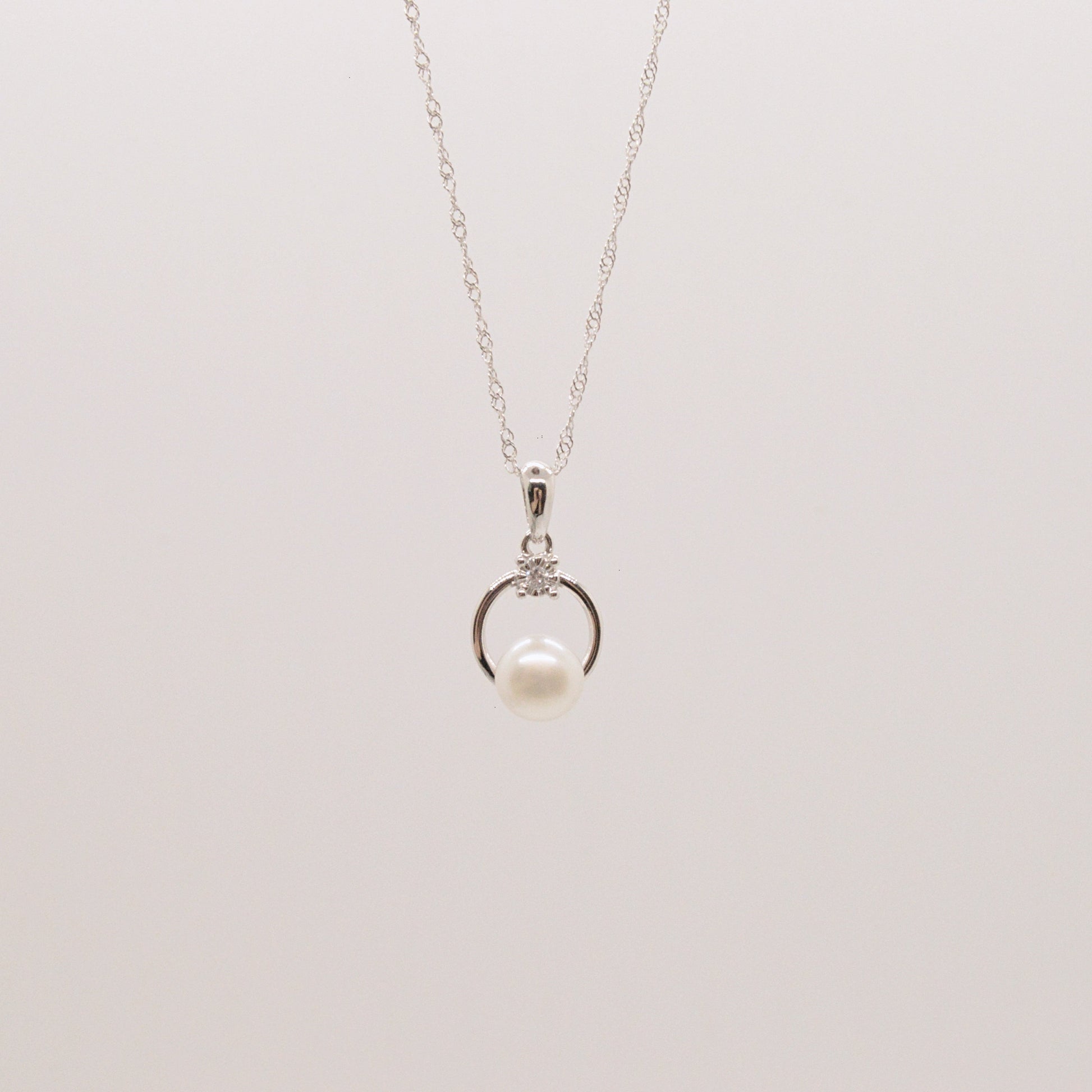  Pendentif Perle & Diamant #101