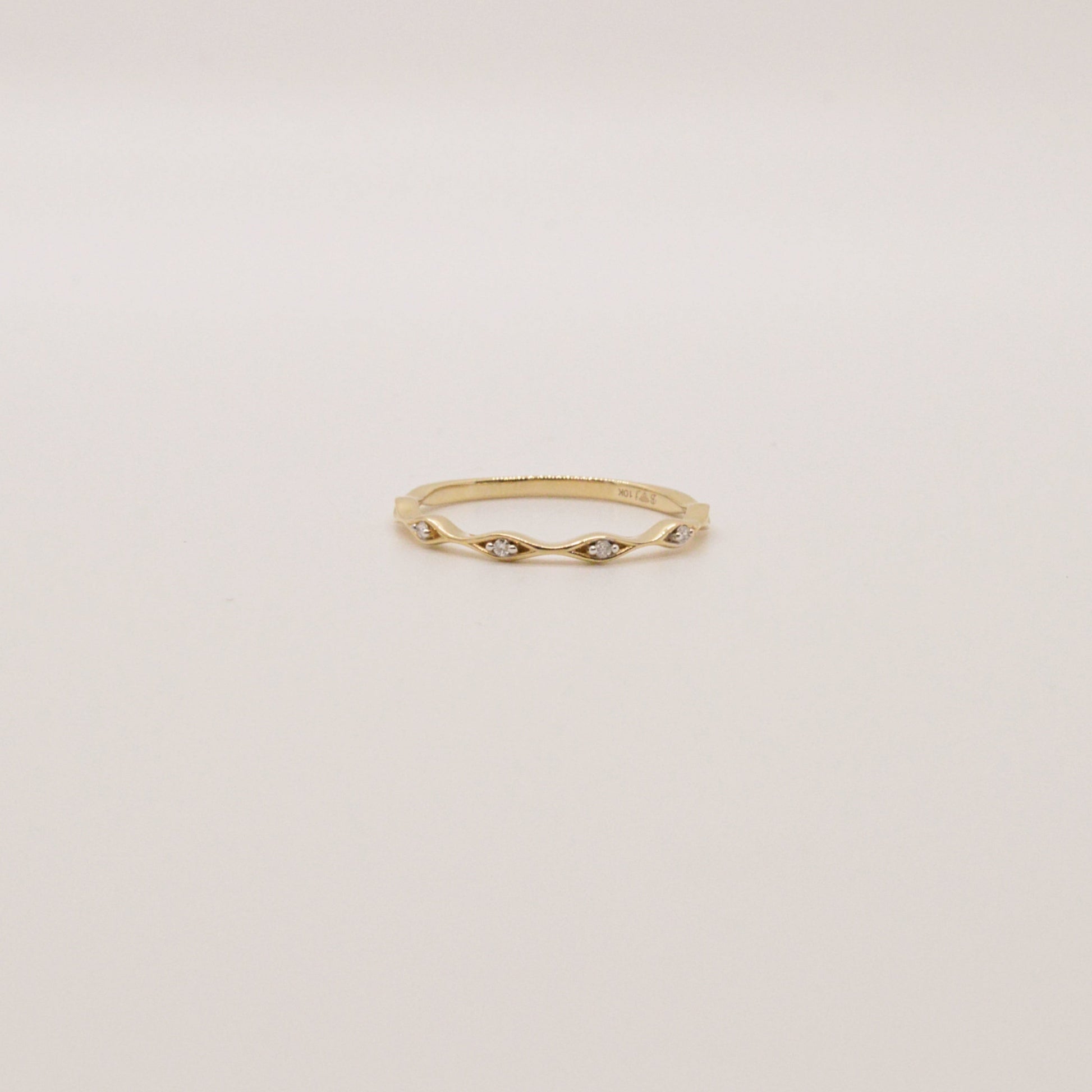  Bague Empilable En Or Jaune 9608Y