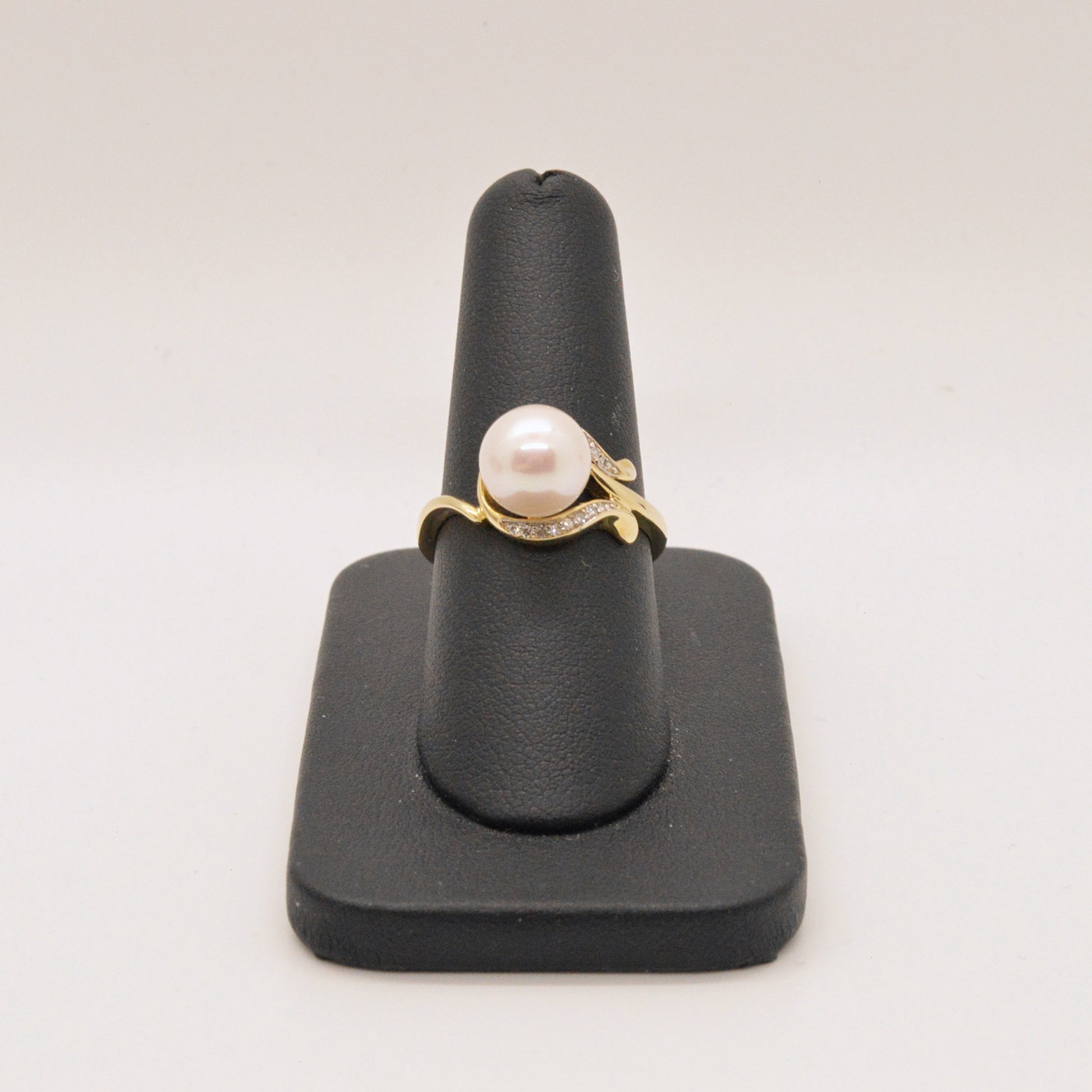  Bague Perle Et Diamants RP09