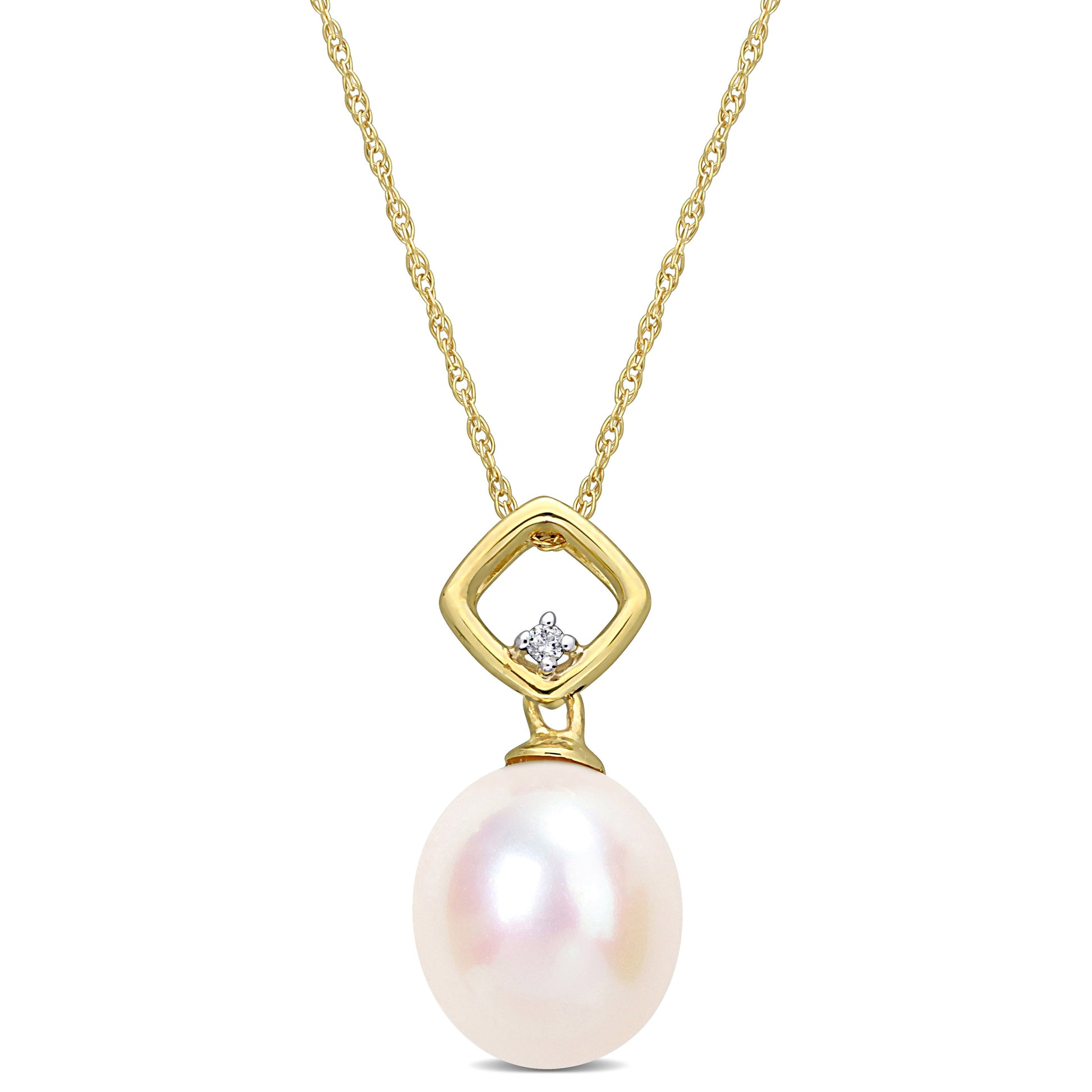  Pendentif Perle & Diamant #100