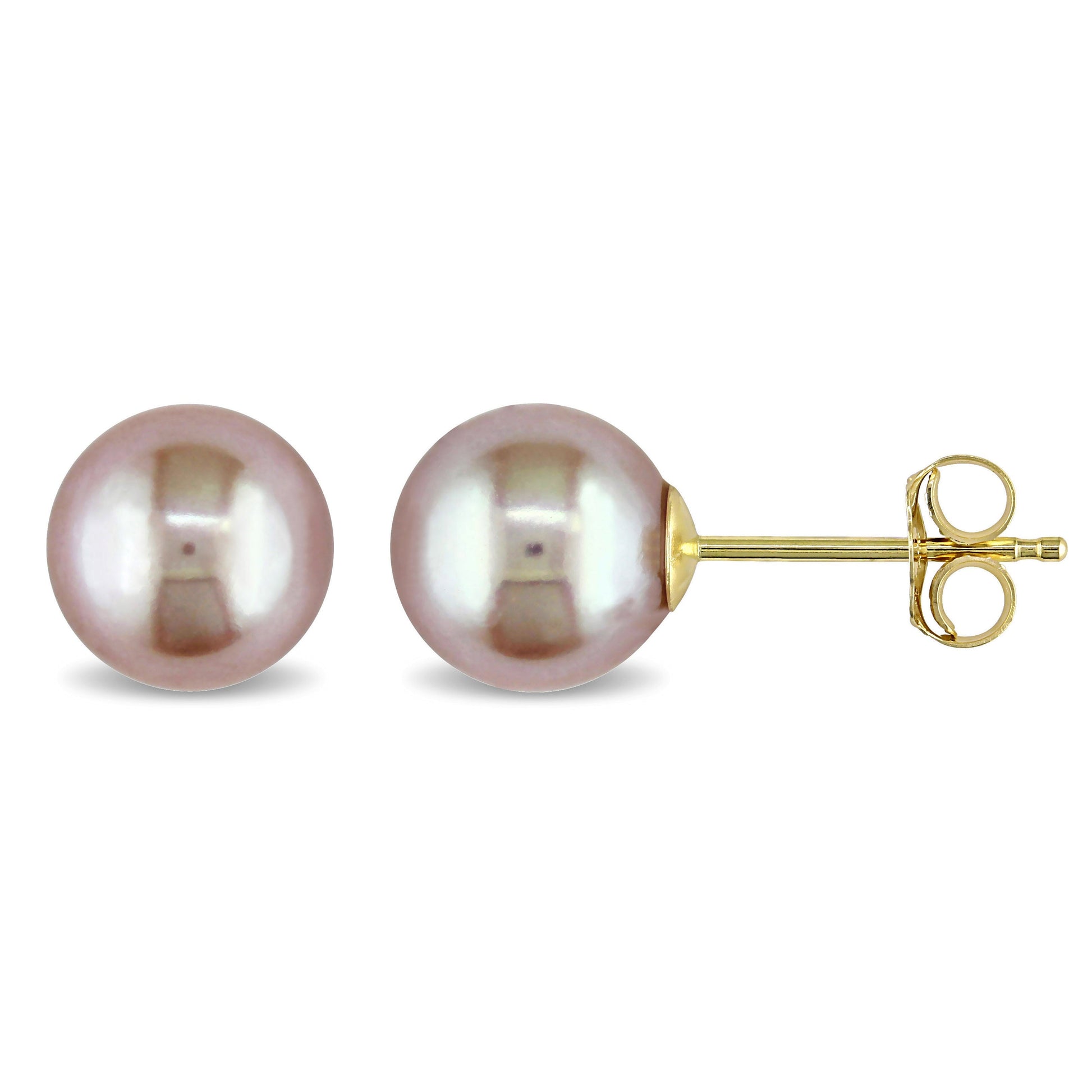  Boucles D'oreilles Perles Rose #67