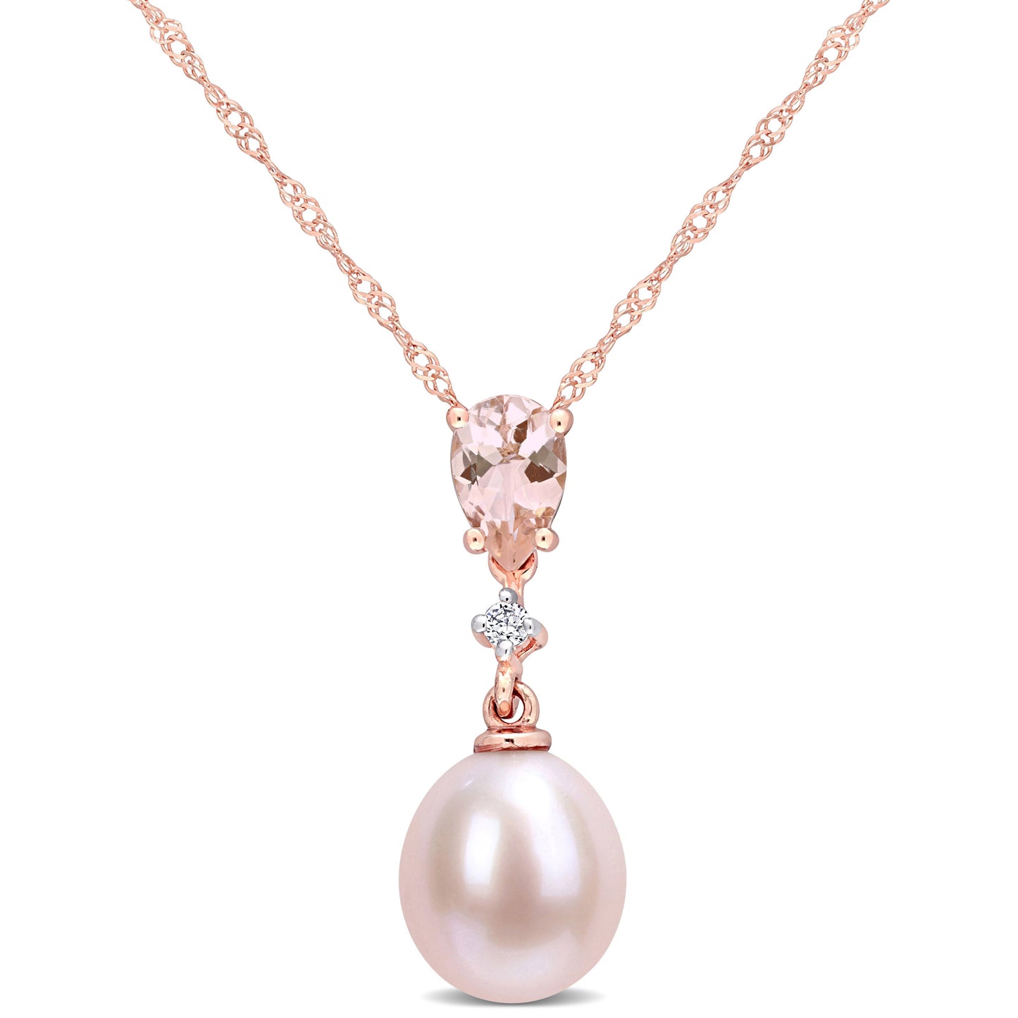  Collier Perle Rose #108