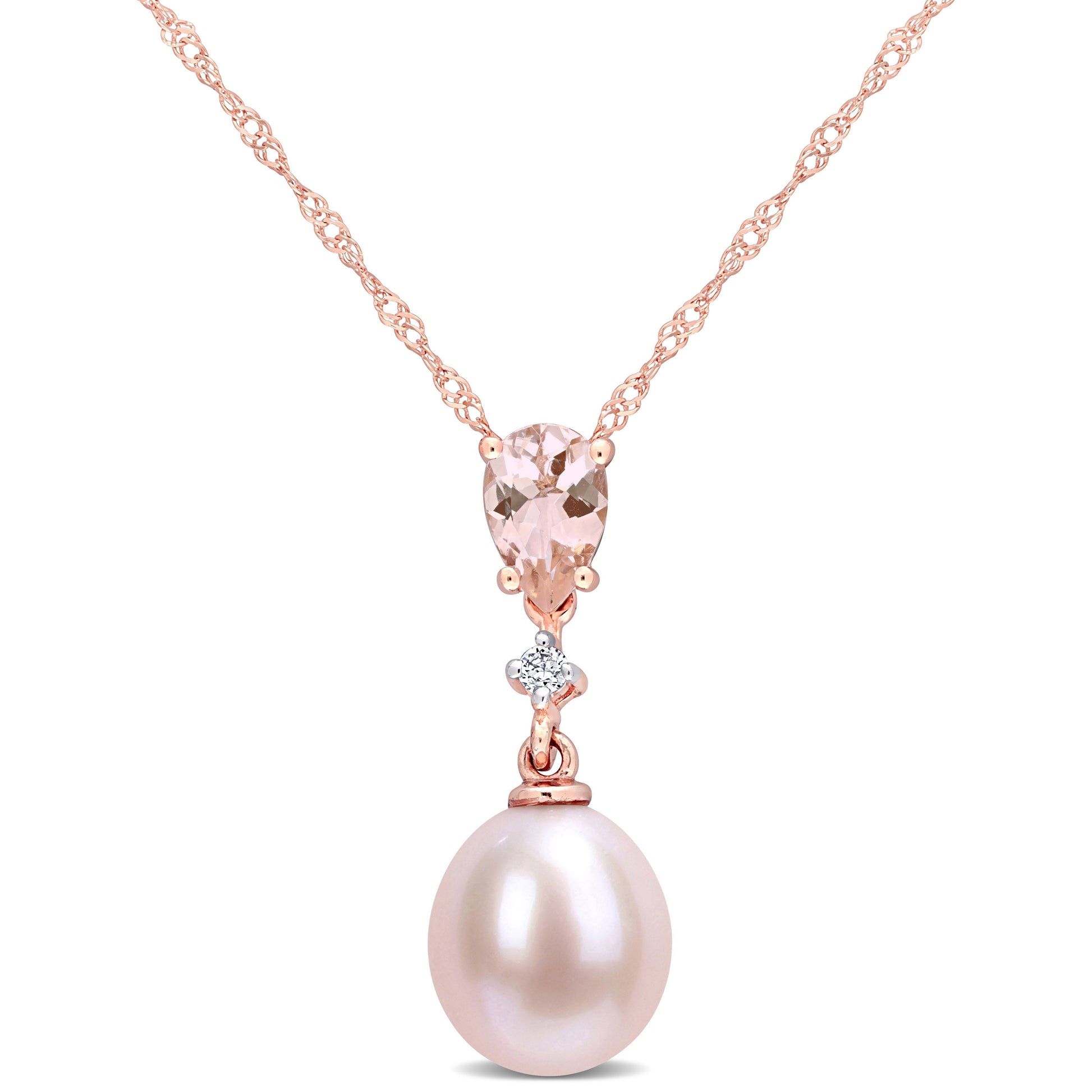  Collier Perle Rose #108