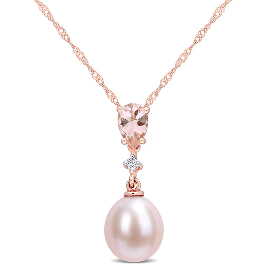  Collier Perle Rose #108