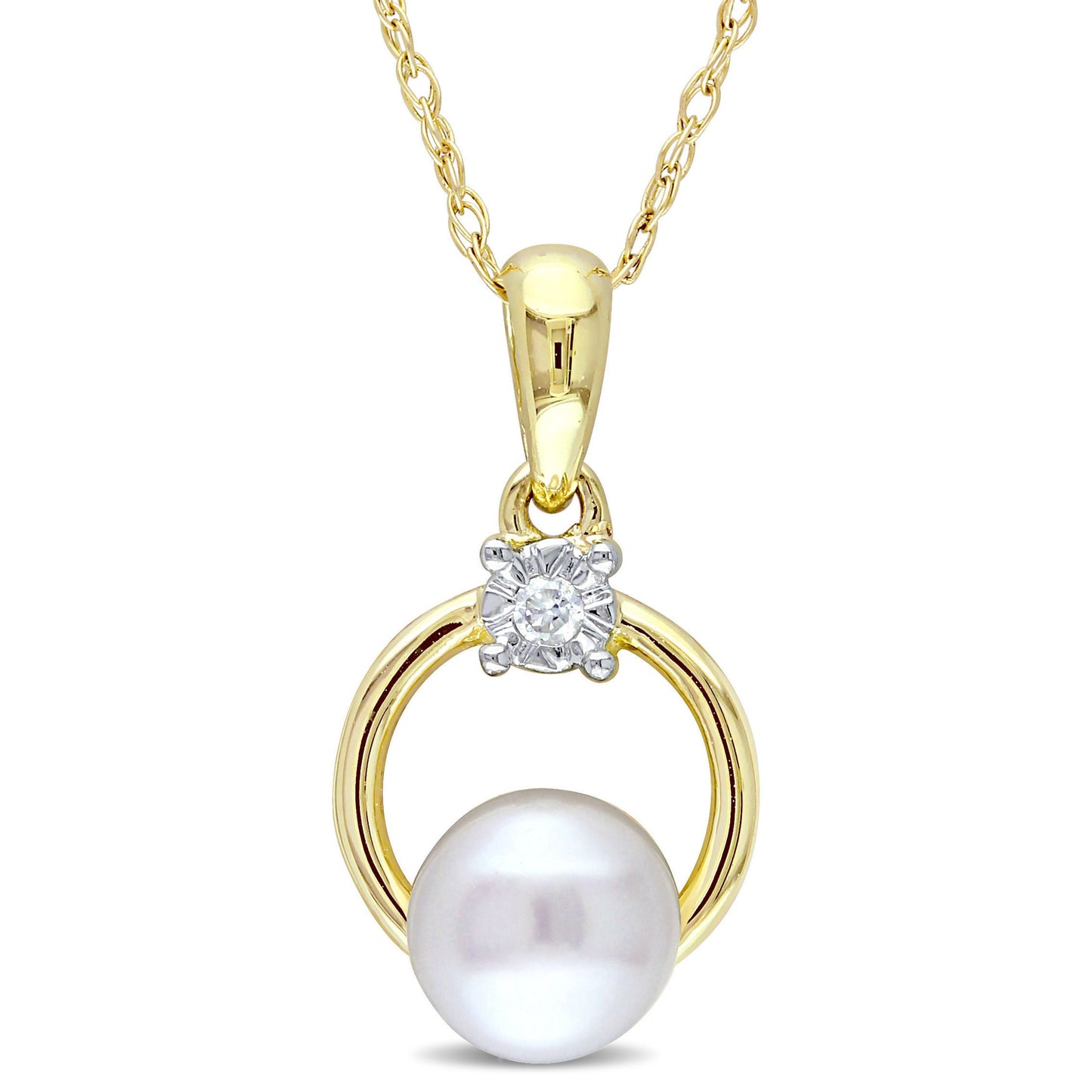  Pendentif Perle & Diamant #101