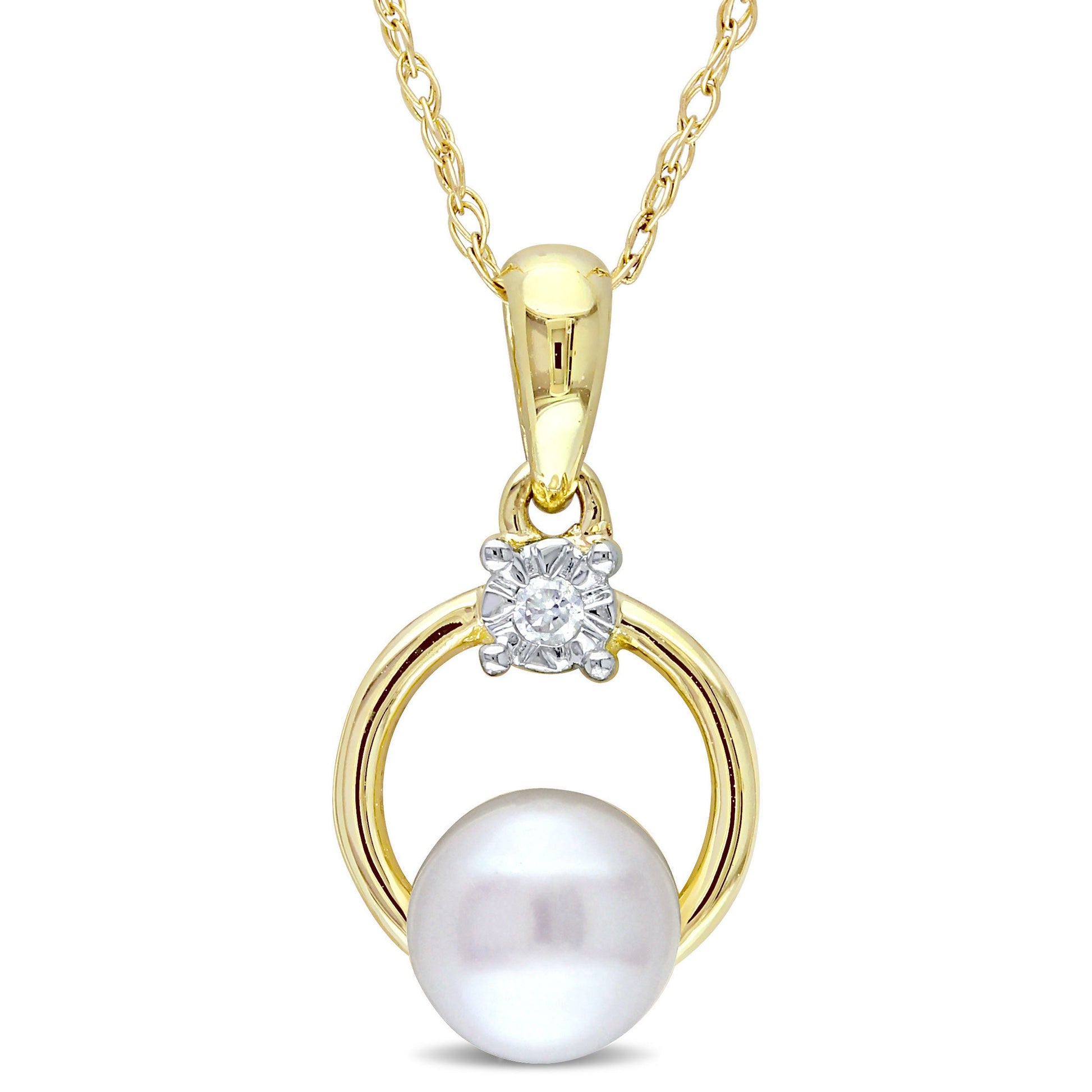  Pendentif Perle & Diamant #101
