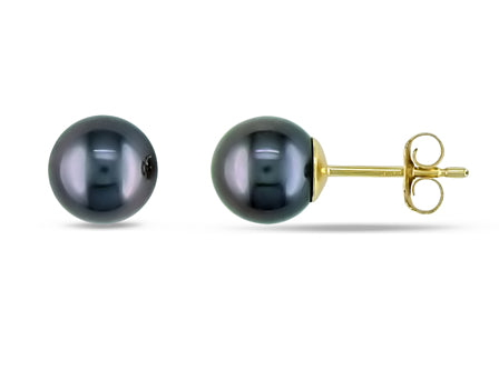  Boucles D'oreilles Perles Noires #46