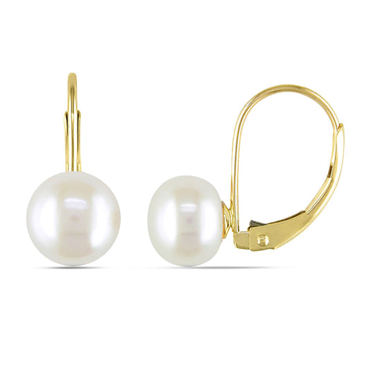  Boucles D'oreilles Tombantes à Perle EP38