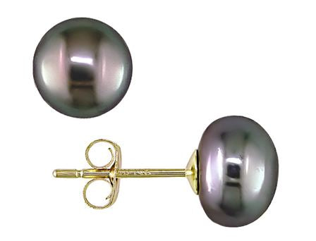  Boucles D'oreilles Perles Noires EP45