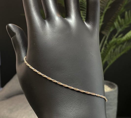  Bracelet ROPE - 1.3 Mm Or Rose