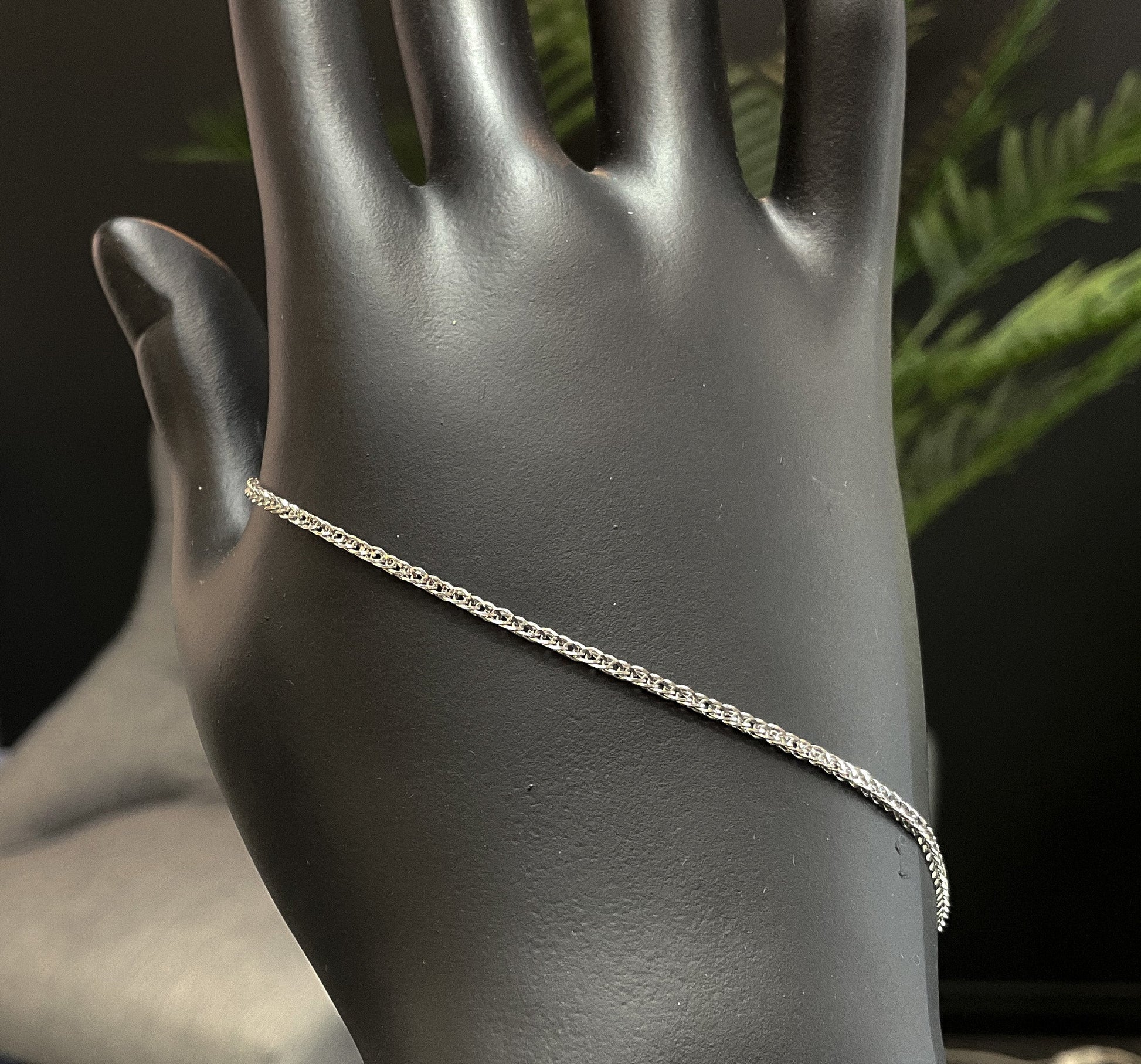  Bracelet WHEAT - 1.3 MM Or Blanc
