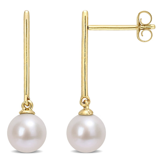  Boucles D'oreilles Tombantes à Perle EP40