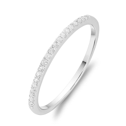  Bague Semi-éternité à Diamants 10 Pts DR125W