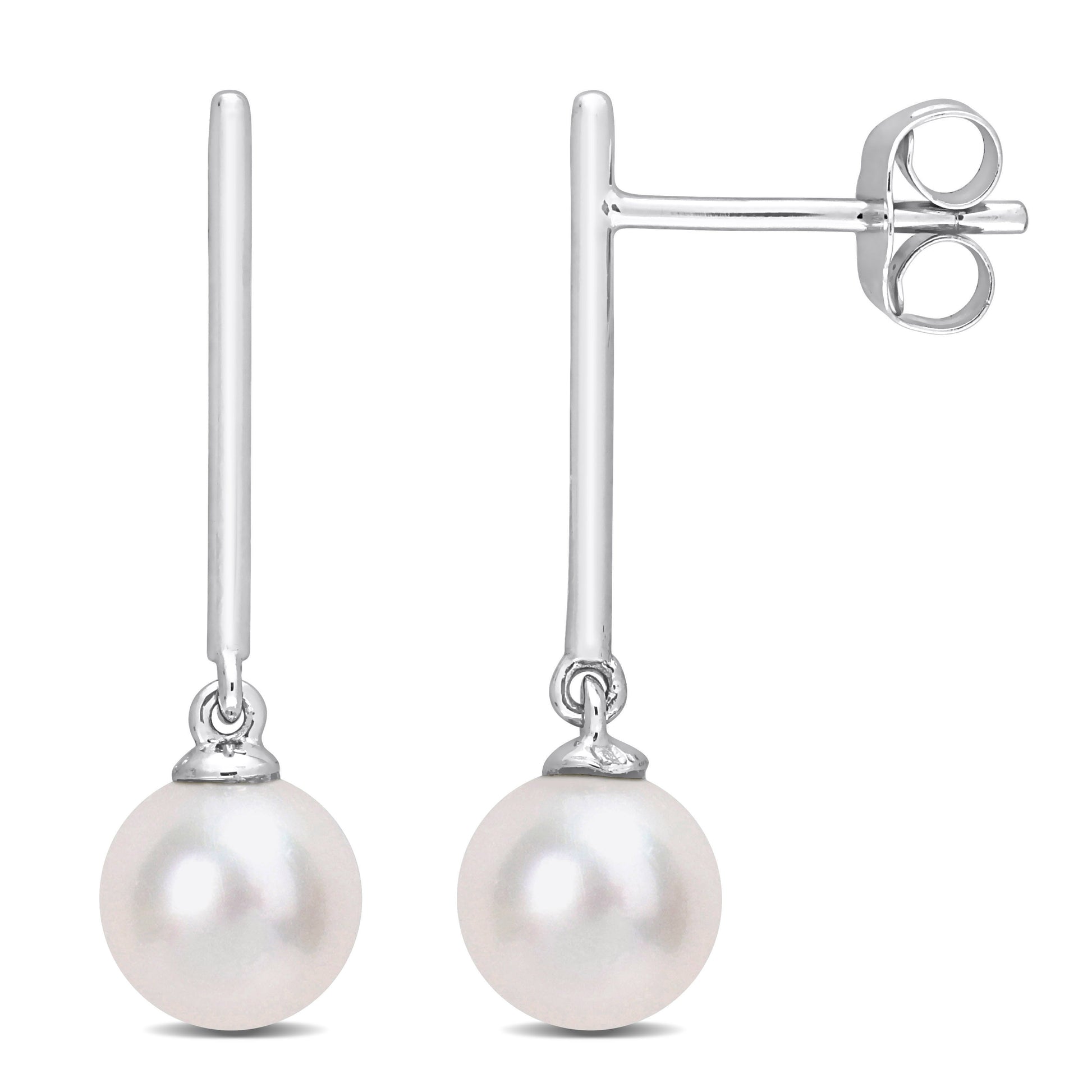  Boucles D'oreilles Tombantes à Perle #40W