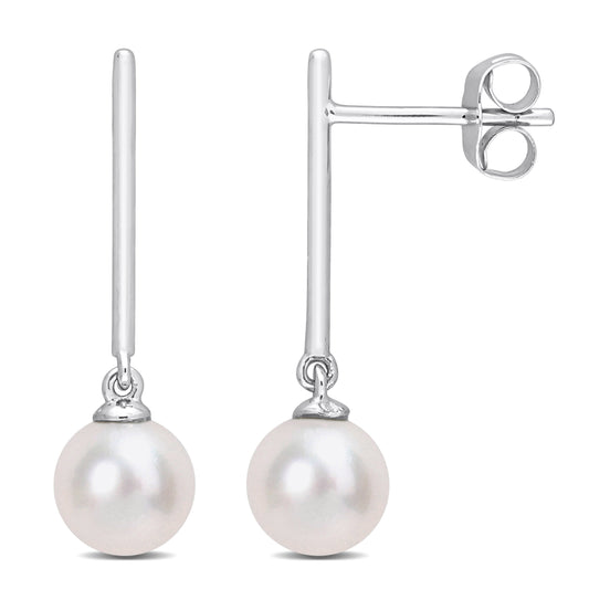  Boucles D'oreilles Tombantes à Perle #40W