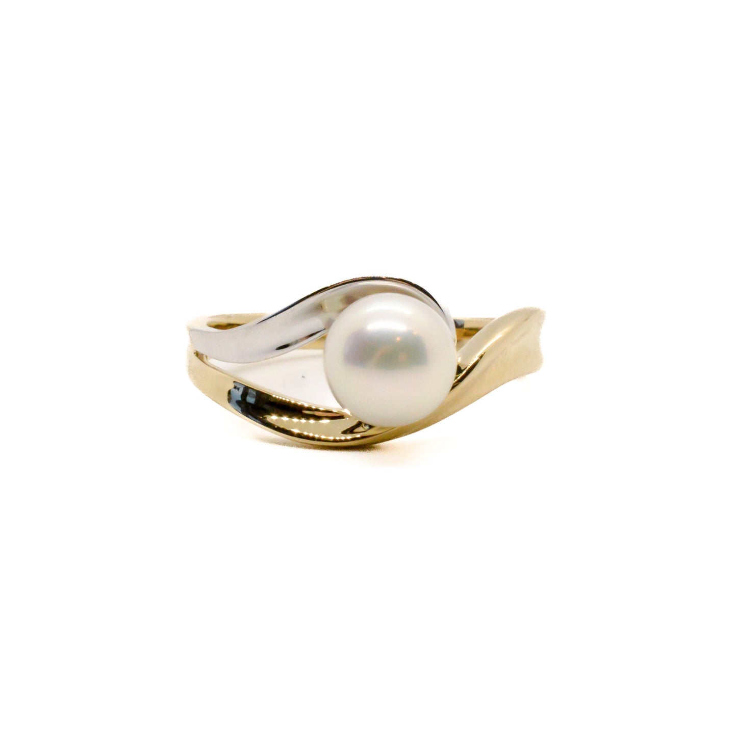  Bague Deux Tons à Perles RP13