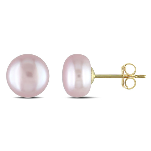  Boucles D'oreilles Perles Rose EP74