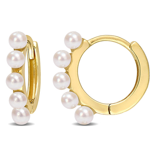  Boucles D'oreilles Huggies à Perle #42