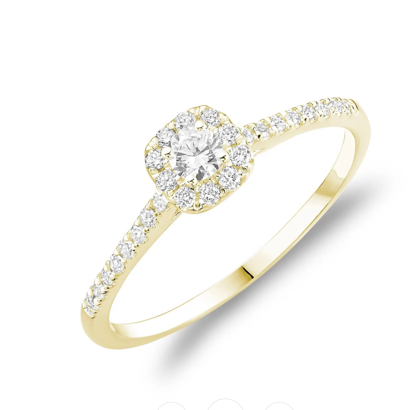  Bague Halo à Diamants DR131Y