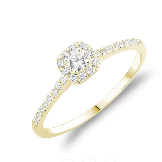  Bague Halo à Diamants DR131Y
